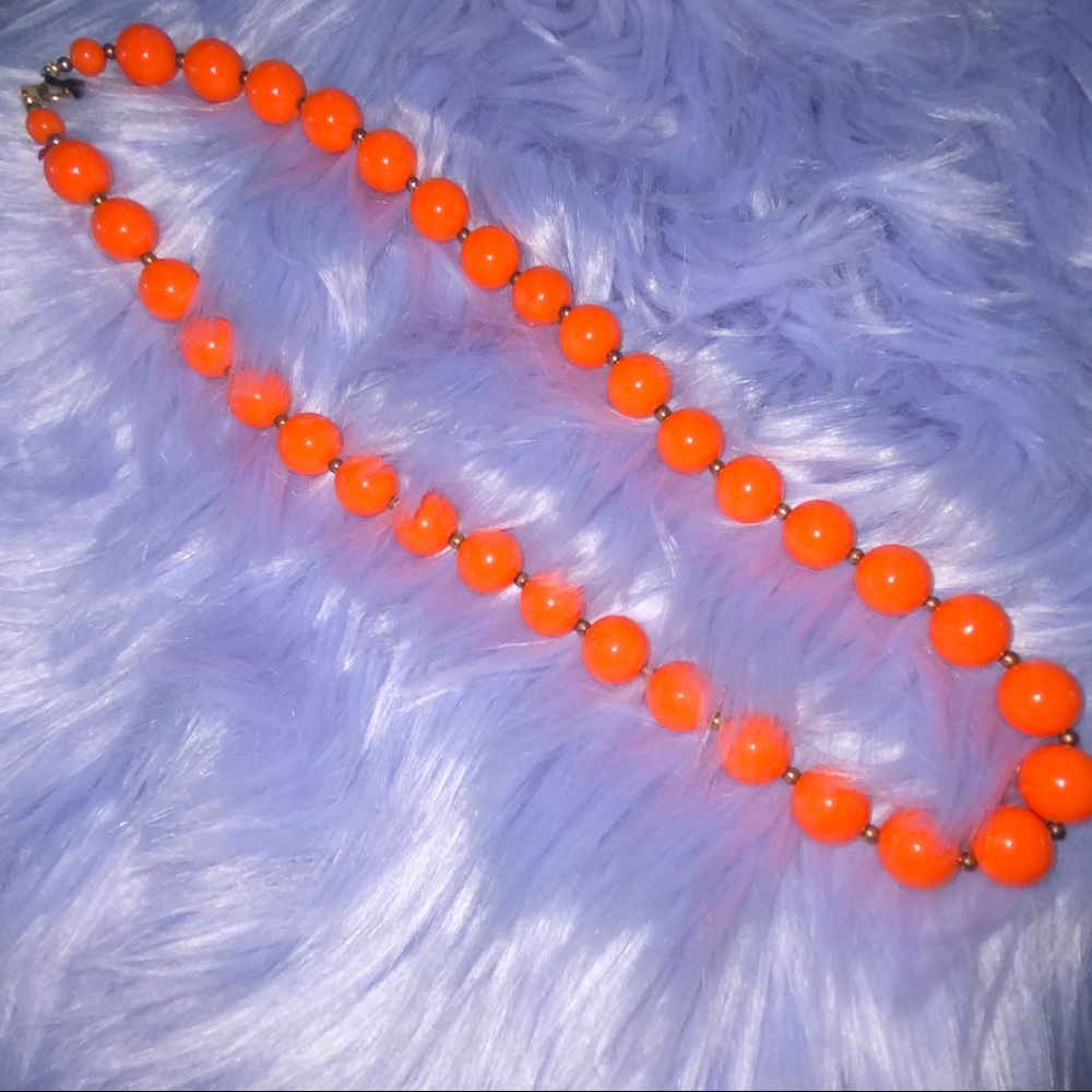 Orange Soda Beaded Necklace